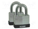 Padlock; 2pcs.
