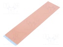 Tape: heat transfer; W: 50mm; L: 200mm; Thk: 1mm; 6W/mK; silicone