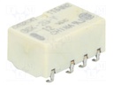 Relay: electromagnetic; DPDT; Ucoil: 12VDC; 0.3A/125VAC; 1A/30VDC