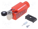 Limit switch; lever R 33mm, plastic roller Ø19mm; NC x2 + NO