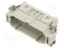 Connector: HDC; contact insert; male; CCE; PIN: 16; 16+PE; 16A; 600V
