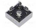 Bridge rectifier: single-phase; Urmax: 800V; If: 25A; Ifsm: 400A