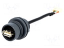 Transition: adapter; external bayonet,push-pull; UL94V-0; 1A