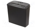 Shredder; 10l; 325x155x305mm; Cut: cross out; Protection: P-4