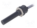 Reed switch; Range: 10÷15mT; Pswitch: 10W; Ø6.6x39.6mm; toff: 0.1ms