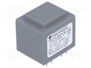 Transformer: encapsulated; 2.5VA; 230VAC; 15V; 15V; 83.3mA; 83.3mA
