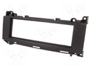 Radio mounting frame; Mercedes; 1 DIN; black