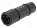 Connector: circular; Series: eco|mate Aquarius; plug; male; PIN: 6