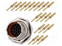 Connector: circular; Series: RT360; socket,plug; male; crimped
