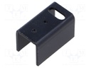 Heatsink: extruded; U; TO220; black; L: 25mm; W: 14mm; H: 15mm; 22°C/W