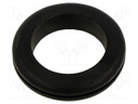 Grommet; black; UL94HB; TPR