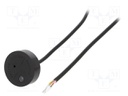 RFID reader; built-in buzzer; 36x2x26.7mm; RS232; 12V; f: 13,56MHz