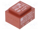Transformer: encapsulated; 1VA; 230VAC; 12V; 12V; 42mA; 42mA