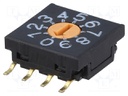 Encoding switch; DEC/BCD; Pos: 10; SMT; DC load @R: 0.1A/5VDC