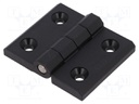 Hinge; Width: 60mm; technopolymer (PA); black; H: 45mm