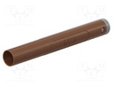 Connector: 4mm banana; plug; 32A; 1kV; brown; insulated; 2.5mm2