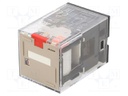 Relay: electromagnetic; DPDT; Ucoil: 24VAC; 10A/250VAC; 10A/30VDC