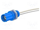Connector: socket; BNC; blue; Connection: screw; on panel; 5÷40°C