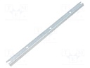 DIN rail; steel; W: 15mm; L: 240mm; ALN082506,ALN162609