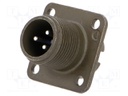 Connector: circular; Series: 97; socket; male; PIN: 3; silver plated