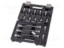 Wrenches set; socket spanner; Mounting: 1/2"; 18pcs.