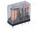 Relay: electromagnetic; DPDT; Ucoil: 48VDC; 5A/250VAC; 5A/30VDC