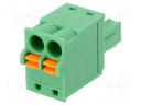 Pluggable terminal block; 3.81mm; ways: 2; straight; plug; female