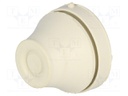 Grommet; EPDM; grey; Panel thick: 1÷4mm; Øcable: 10÷14mm; Size: PG16