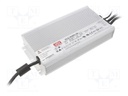 Power supply: switched-mode; LED; 601.2W; 36VDC; 16.7A; 90÷305VAC