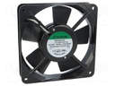 Fan: AC; axial; 230VAC; 120x120x25mm; 112m3/h; 44dBA; ball bearing