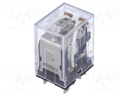 Relay: electromagnetic; DPDT; Ucoil: 24VDC; 10A/110VAC; 10A/24VDC