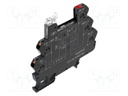 Socket; 6A; DIN; -40÷60°C; 87.8x89.4x6.4mm; Uswitch: max.250VAC