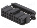 Plug; IDC; female; PIN: 16; IDC; for ribbon cable; 1.27mm