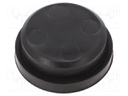 Mat: elastomer; Cable accessories: stopper; 25mm; Colour: black