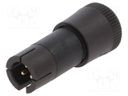 Plug; Connector: circular; 719; male; PIN: 4; unshielded; 3A; IP40