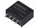 Converter: DC/DC; 1W; Uin: 4.5÷5.5V; 15VDC; Iout: 67mA; SIP4; 1.5g