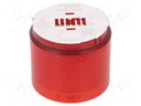 Module: light signaller; red; LED; 24VDC; 24VAC; IP66; Ø70x59.3mm