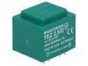 Transformer: encapsulated; 2.5VA; 230VAC; 12V; 208.3mA; IP00; 100g