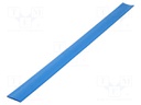 Heat shrink sleeve; glueless; 2: 1; 38.1mm; L: 1m; blue; polyolefine