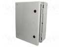 Enclosure: wall mounting; X: 356mm; Y: 456mm; Z: 162mm; ABS; grey