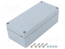 Enclosure: multipurpose; X: 81mm; Y: 177mm; Z: 57mm; EURONORD; grey