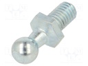 Mounting element for gas spring; Mat: zinc plated steel; 10mm