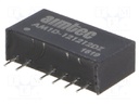 Converter: DC/DC; 1W; Uin: 10.8÷13.2V; Uout: 12VDC; Uout2: -12VDC
