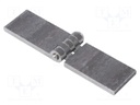 Hinge; Width: 120mm; steel; H: 30mm; V: without coating,for welding