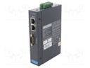 Serial device server; Number of ports: 3; 12÷48VDC; 30x140x95mm