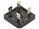 Bridge rectifier: single-phase; Urmax: 50V; If: 35A; Ifsm: 400A
