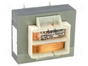 Transformer: mains; 8VA; 230VAC; 10.5V; 10.5V; 0.3A; 0.3A; IP00