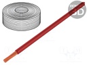 Wire; stranded; Cu; 1x1,5mm2; silicone; red; 250V; -60÷180°C; 25m