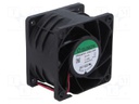 Fan: DC; axial; 12VDC; 60x60x38mm; 102m3/h; 61.2dBA; ball; 13200rpm