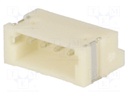 Socket; wire-board; male; 1.5mm; PIN: 4; SMT; 100V; 1A; tinned; 20mΩ